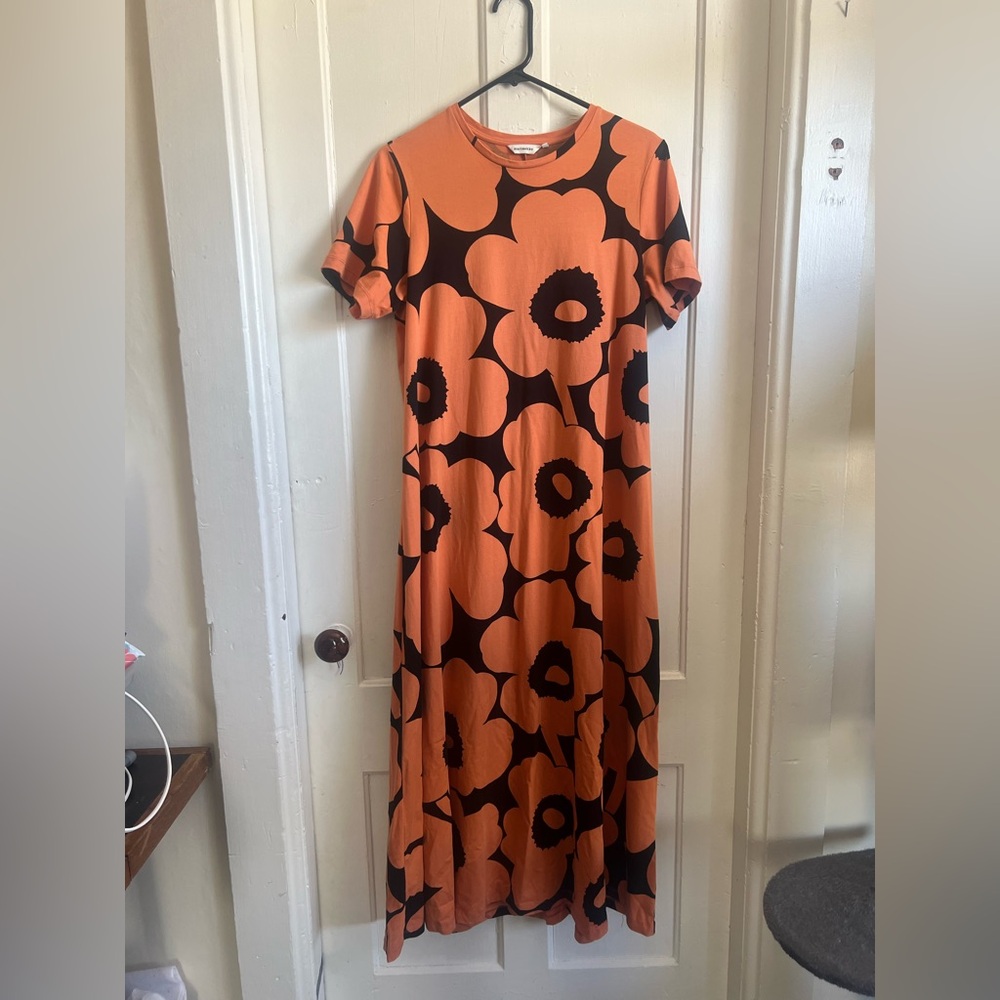 Marimekko unikko maxi dress